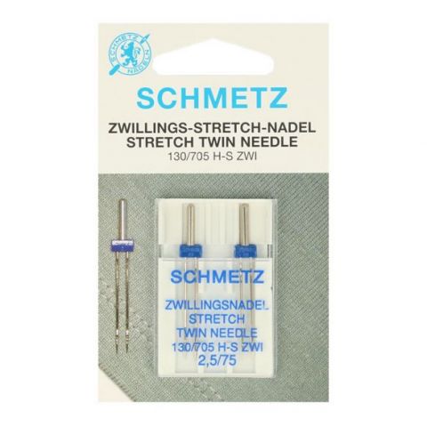 Machinenaalden tweeling stretch 2.5/75 (2stuks) - Schmetz