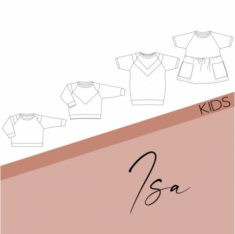 Patroon Isa sweater/jurk/top Kids - Bel'Etoile