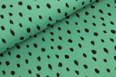 Dots Soft French Terry Groen - By Poppy