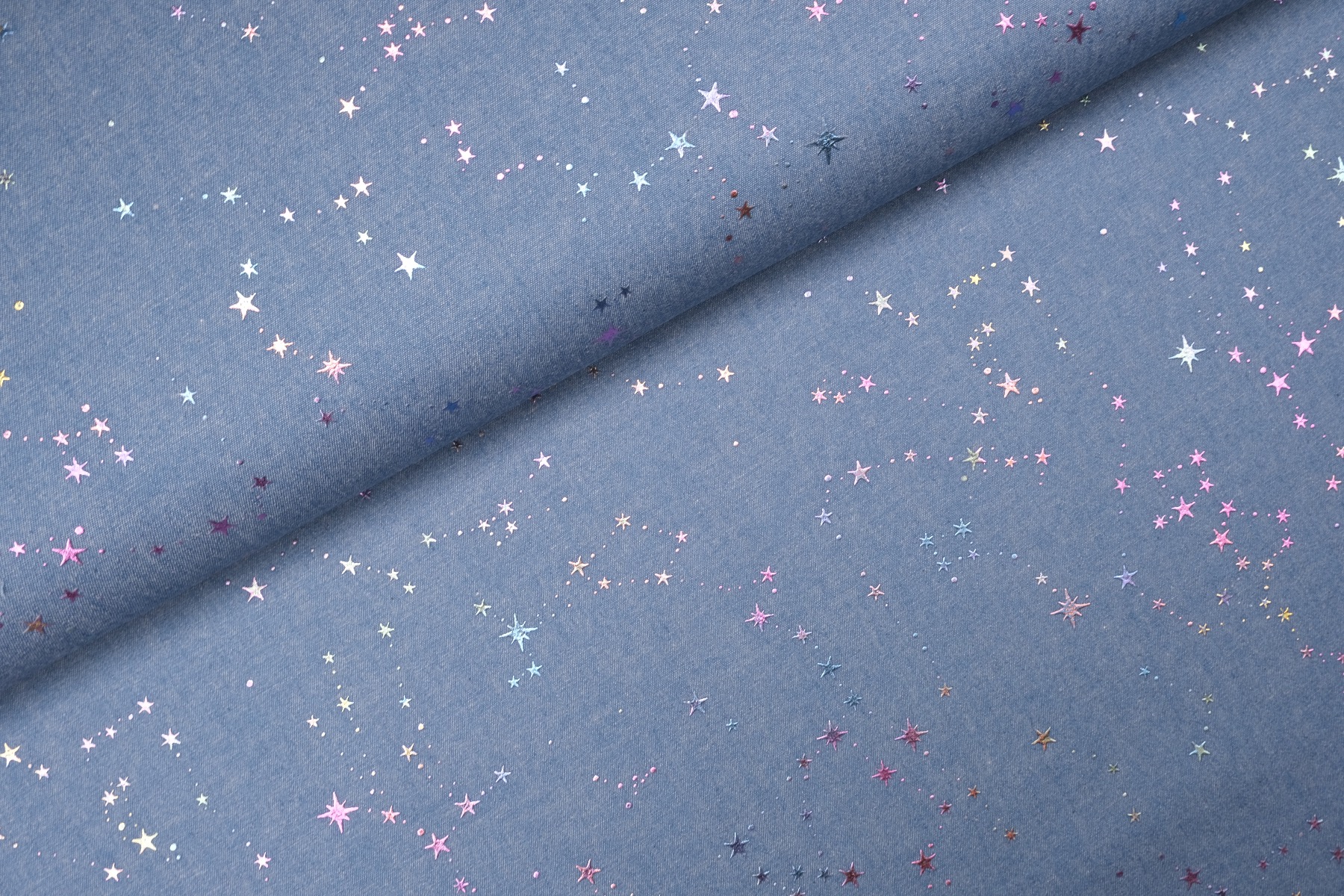  Stars Jeanslook Foil Multicolor